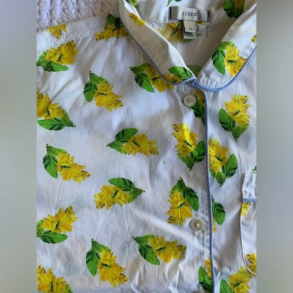J. Crew Yellow and Green Floral Pajamas - Picture 4 of 16